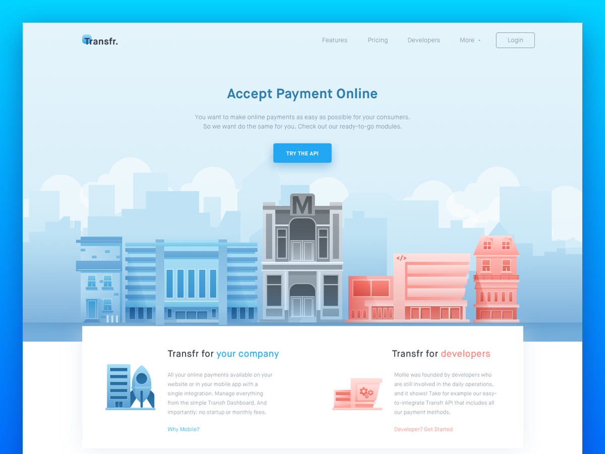Dribbble - payment_platform_website.png by Ibnu Mas'ud