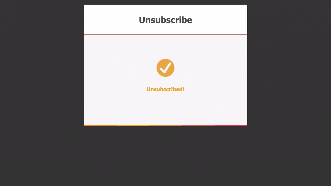 Unsubscribed