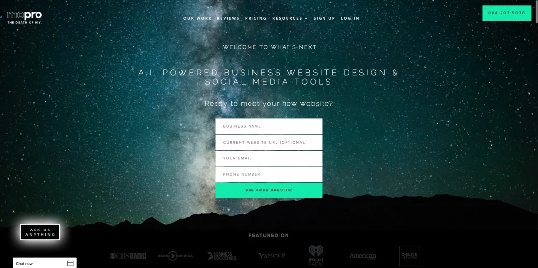Business Website Design - Mopro