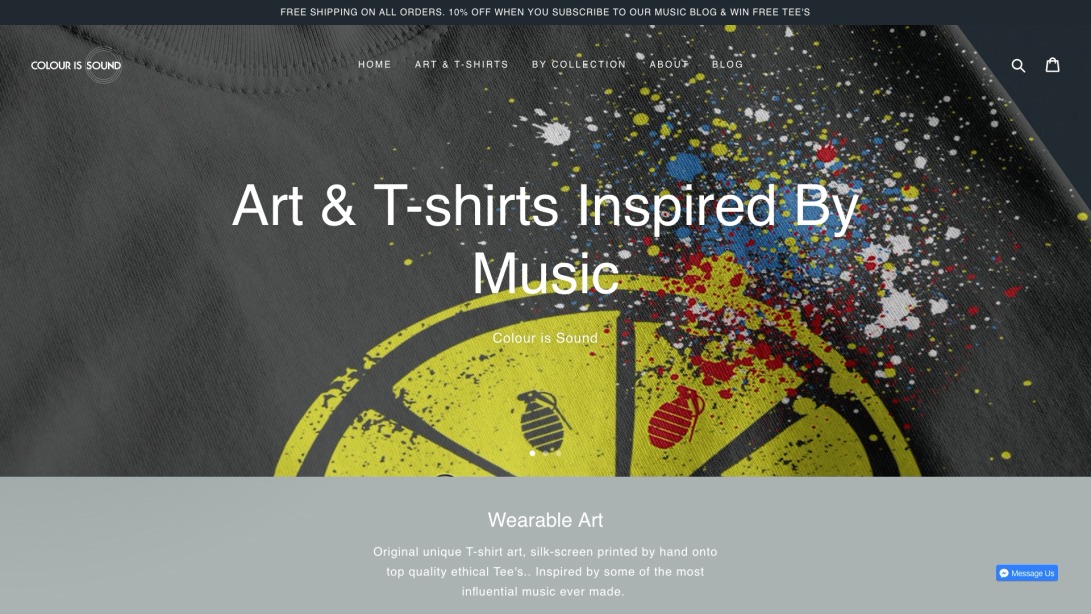 Colour Is Sound - Music T-shirts and Art Printed By Hand – Colour is Sound
