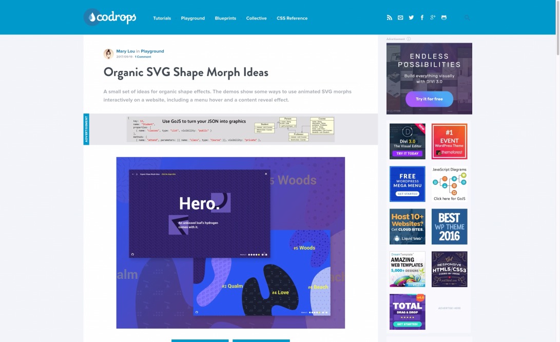 Organic SVG Shape Morph Ideas | Codrops