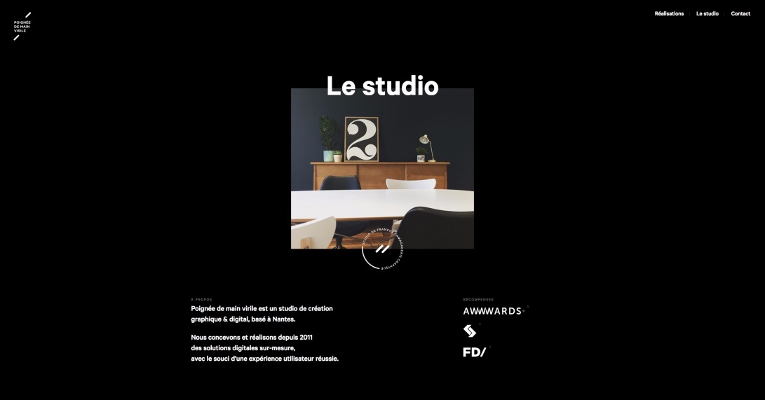 Le studio // Poignée de main virile