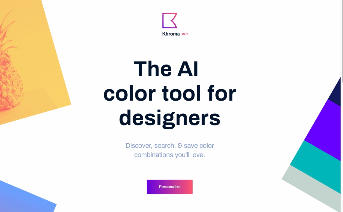 Khroma - The AI color tool for designers