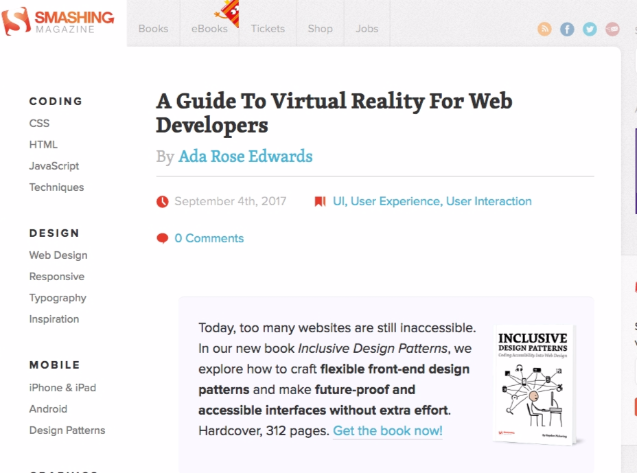 A Guide To Virtual Reality For Web Developers – Smashing Magazine
