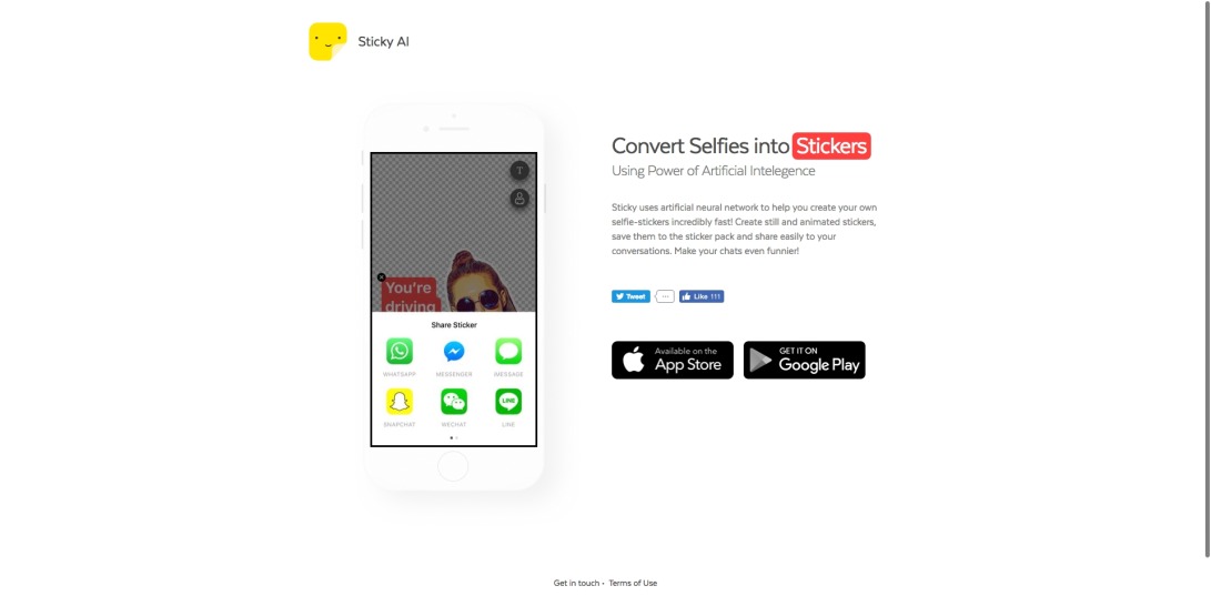 Sticky: Convert Selfies into Stickers