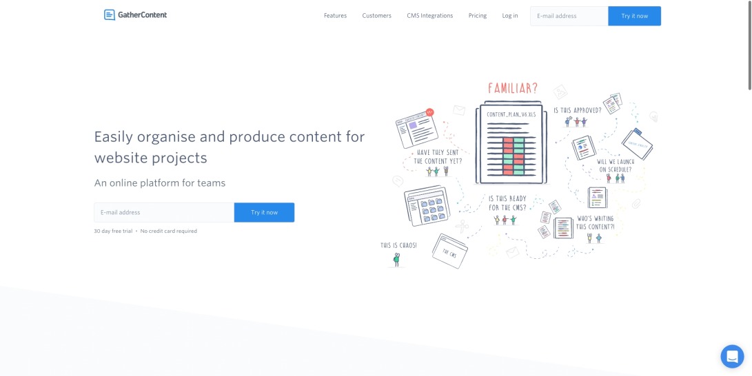 GatherContent - An online platform to help teams collaborate on website content.