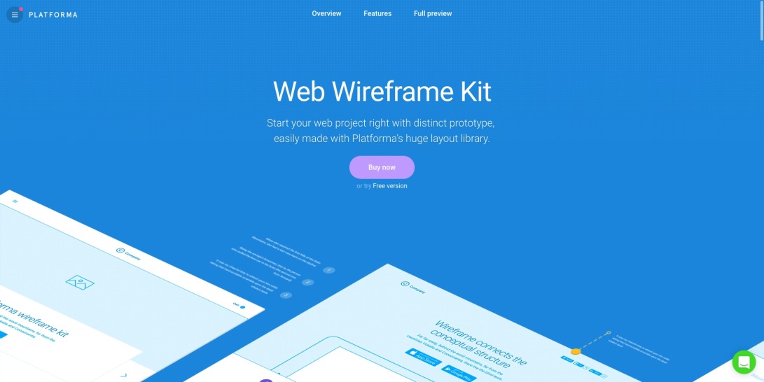 Platforma Web Wireframe Kit