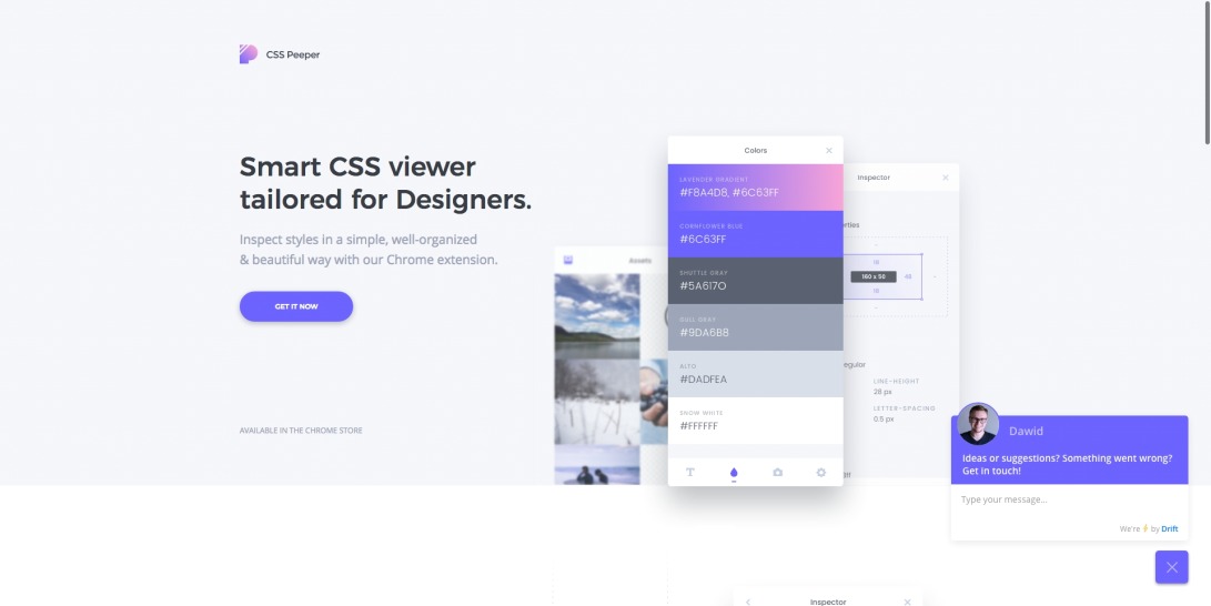 CSSPeeper - Smart CSS viewer tailored for Designers