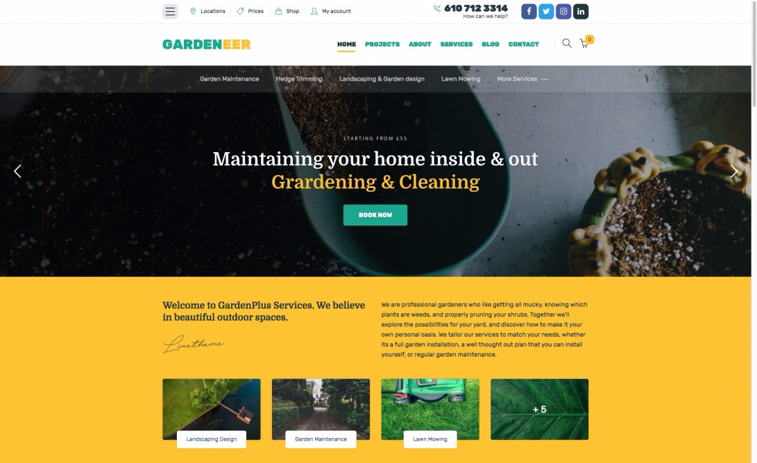 Garden Plus – Landscaping & Services WP Theme