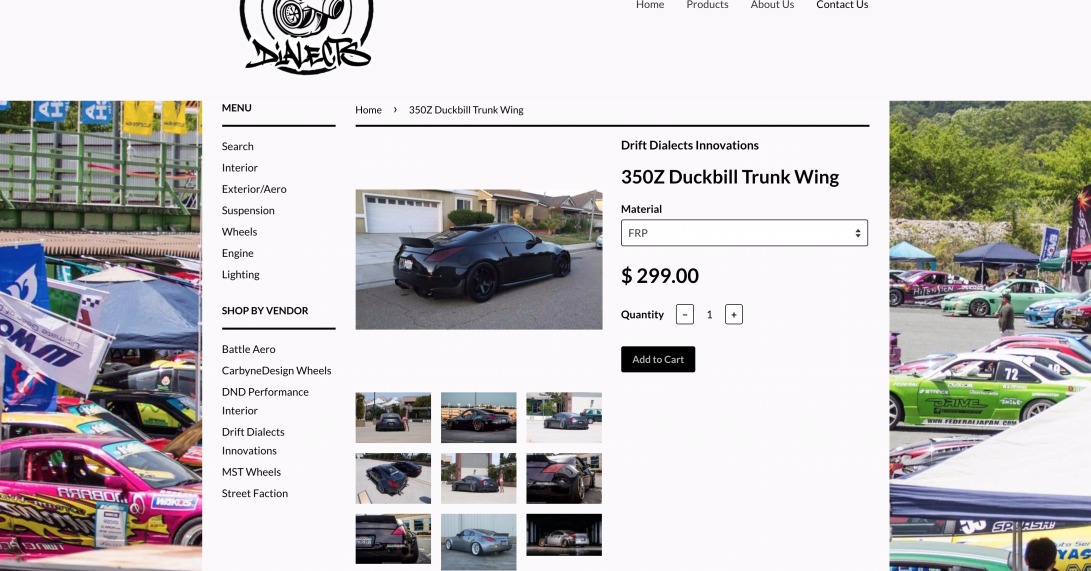 350Z Duckbill Trunk Wing – Drift Dialects