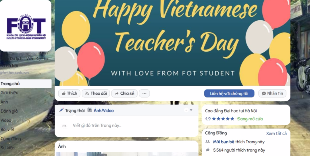 Khoa Du lịch - Viện Đại học Mở Hà Nội - Trang chủ
