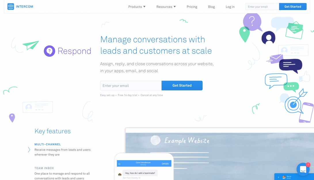 Manage conversations with leads and customers at scale | Intercom Respond