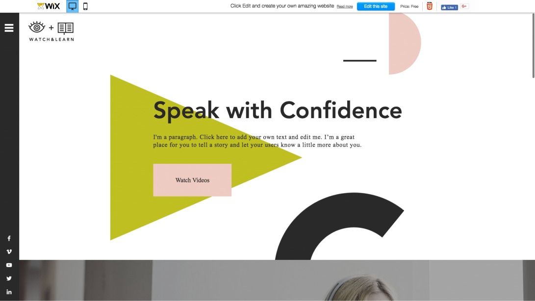 Online Language Course Website Template | WIX