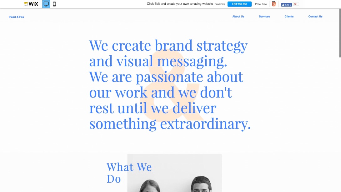 Brand Strategists Website Template | WIX