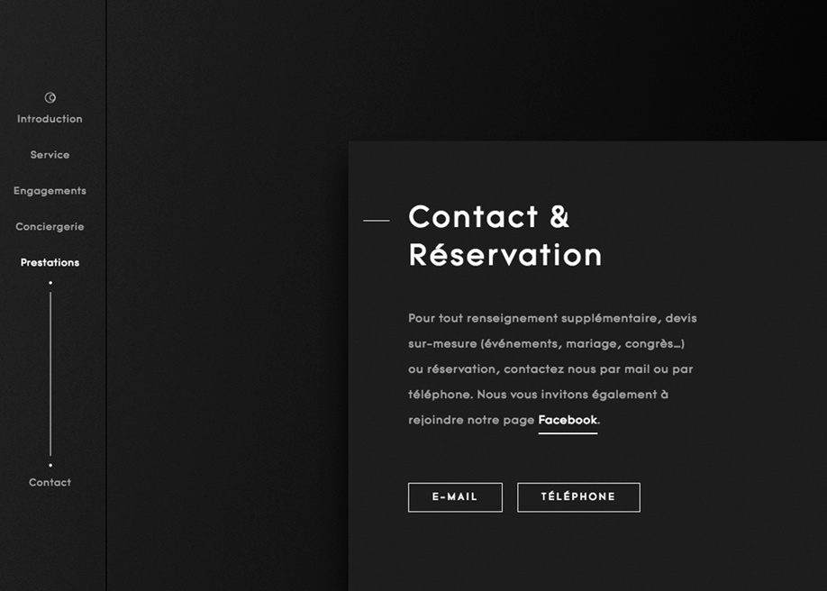 Clean contact page