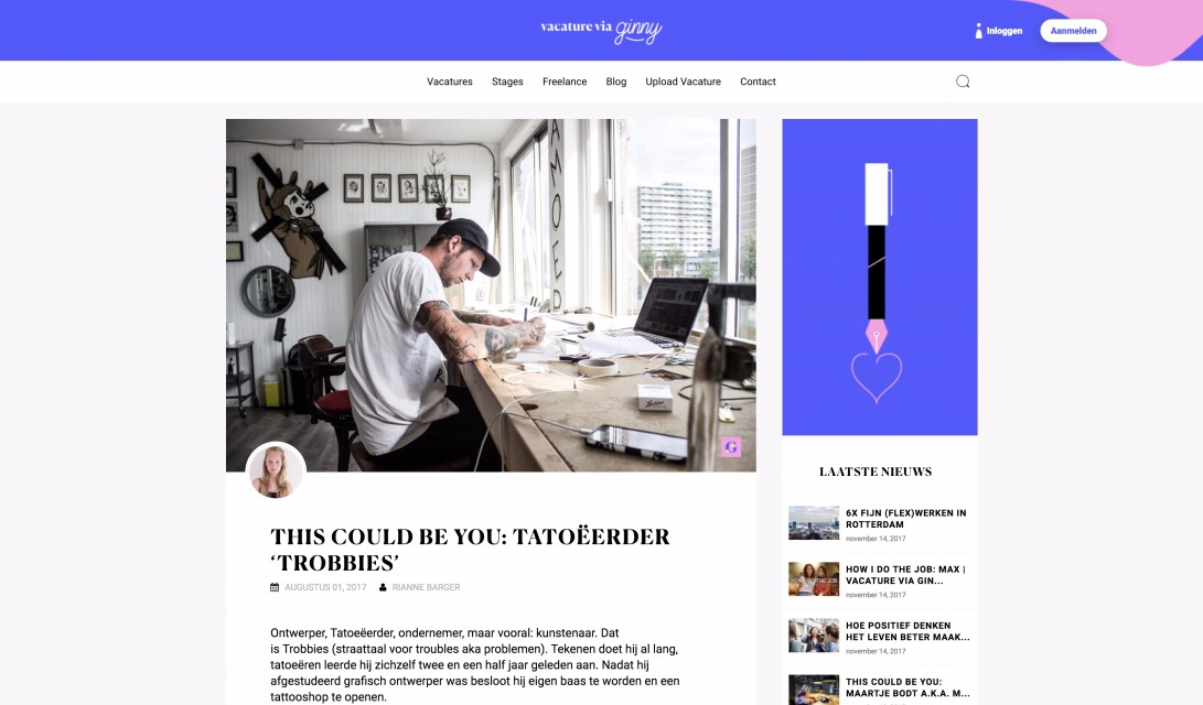THIS COULD BE YOU: TATOEËERDER TROBBIES