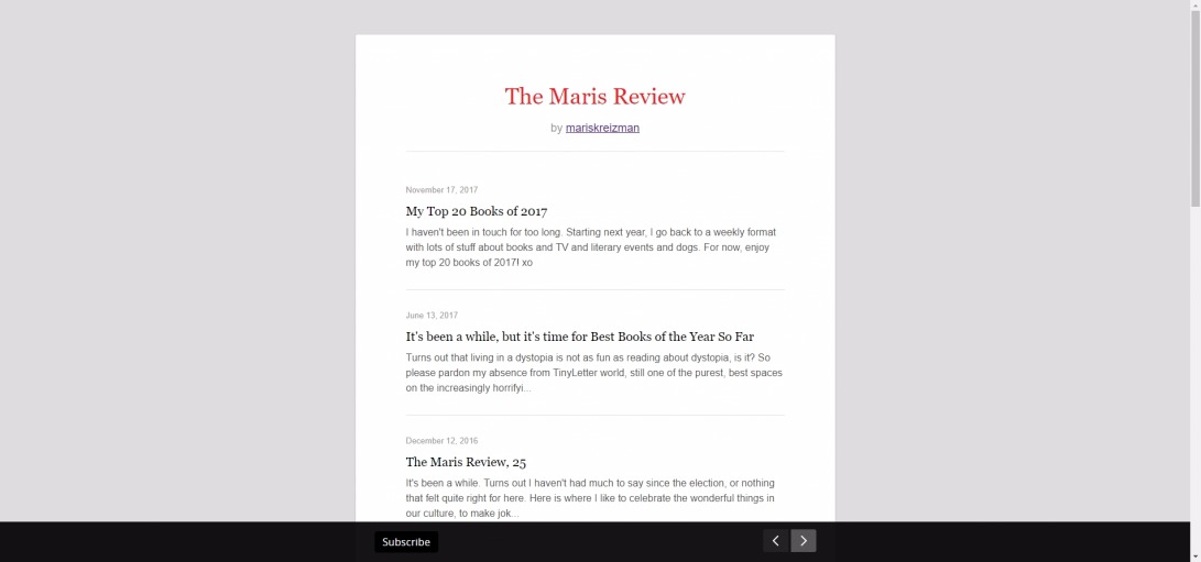 The Maris Review