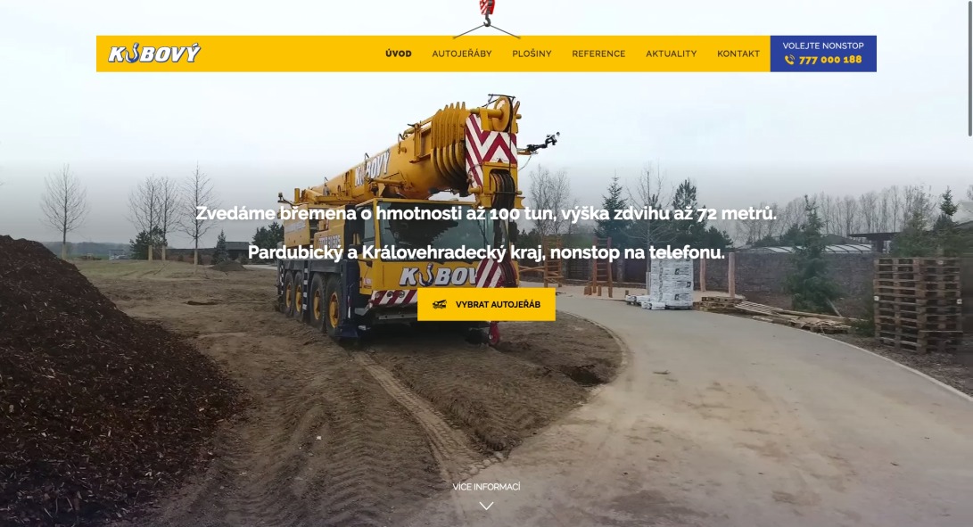 Autojeřábnické práce - Choceň, Pardubice | Kubový s.r.o.