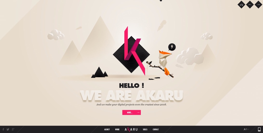 Digital studio Lyon, web agency, interactive communication - Akaru