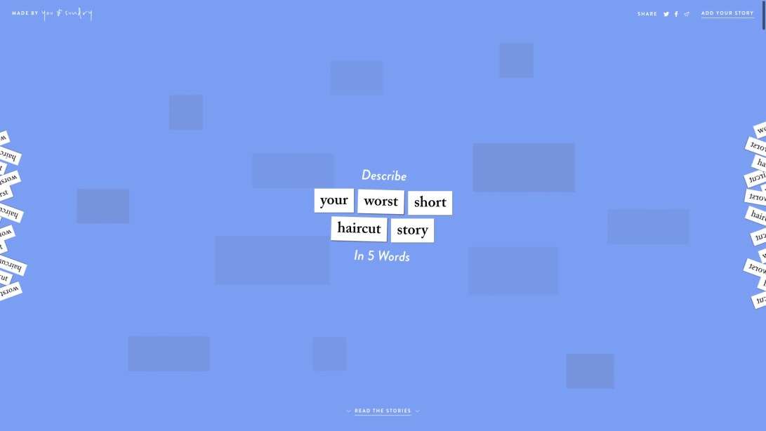Your Worst Short Haircut Story ~ In 5 Words