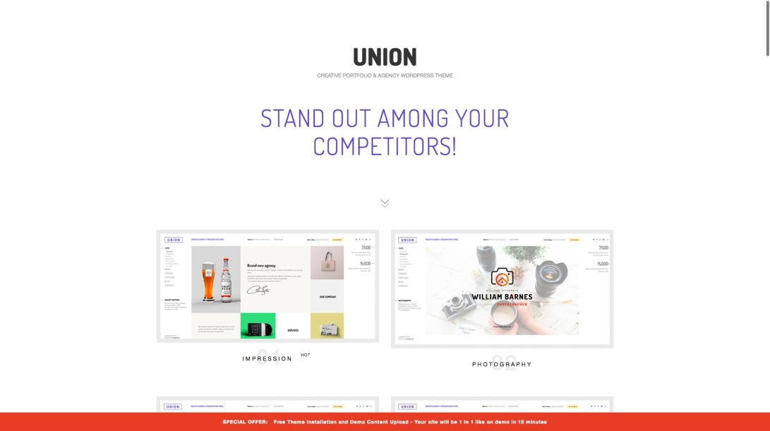 UNION WordPress theme by OrangeIdea
