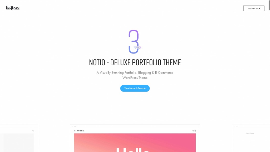 Notio - Deluxe Portfolio Theme