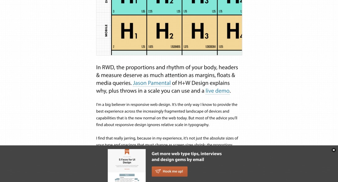 A More Modern Scale for Web Typography - Typecast