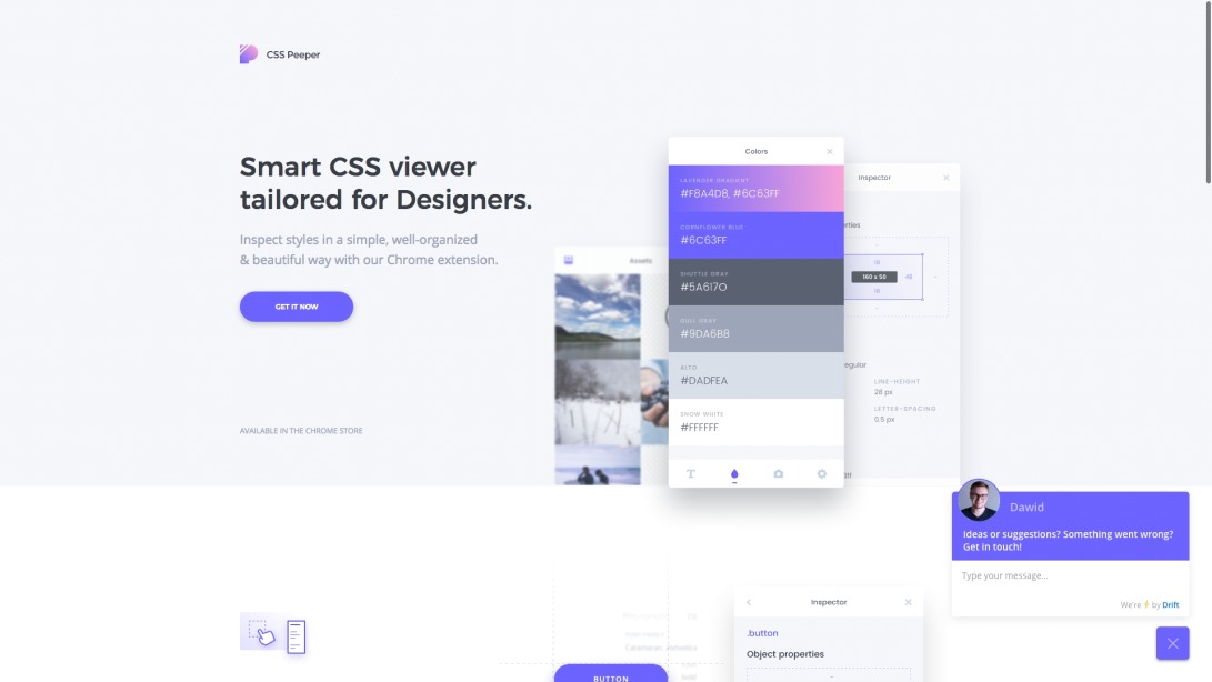 CSSPeeper - Smart CSS viewer tailored for Designers
