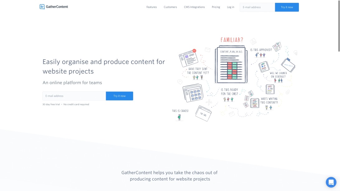 GatherContent - An online platform to help teams collaborate on website content.