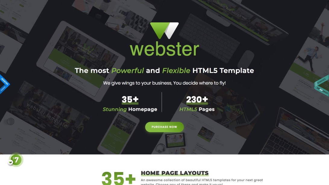 Webster - Responsive Multi-purpose HTML5 Template
