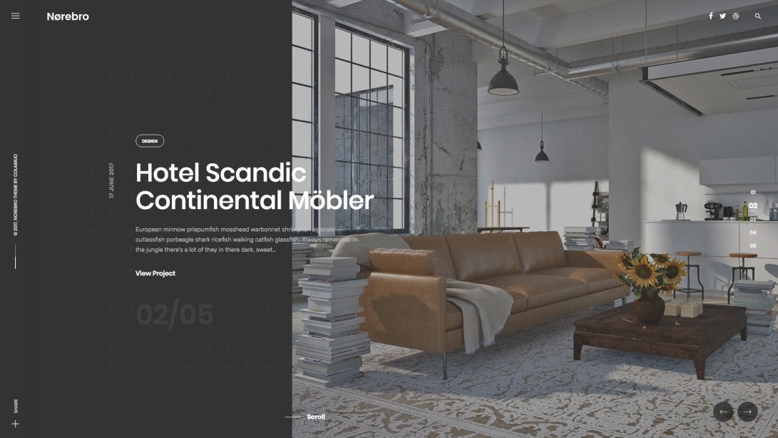 Norebro – Demo29 – Creative Fullscreen Portfolio