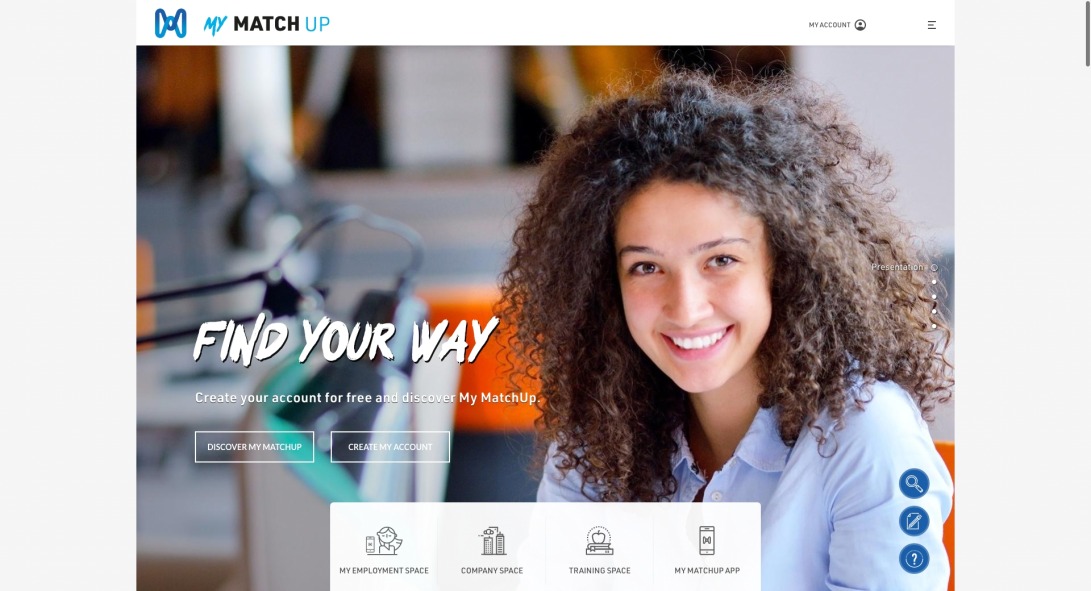 MyMatchUp - Application de recherche d'emploi et de formation en ligne