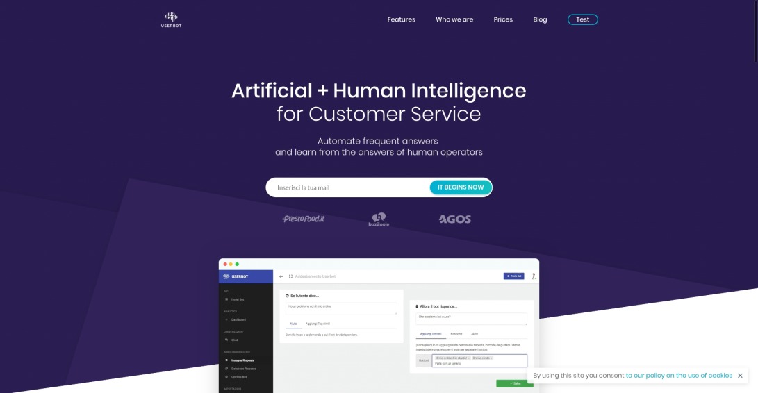 UserBot | Artificial and Human Intelligence for Customer Service