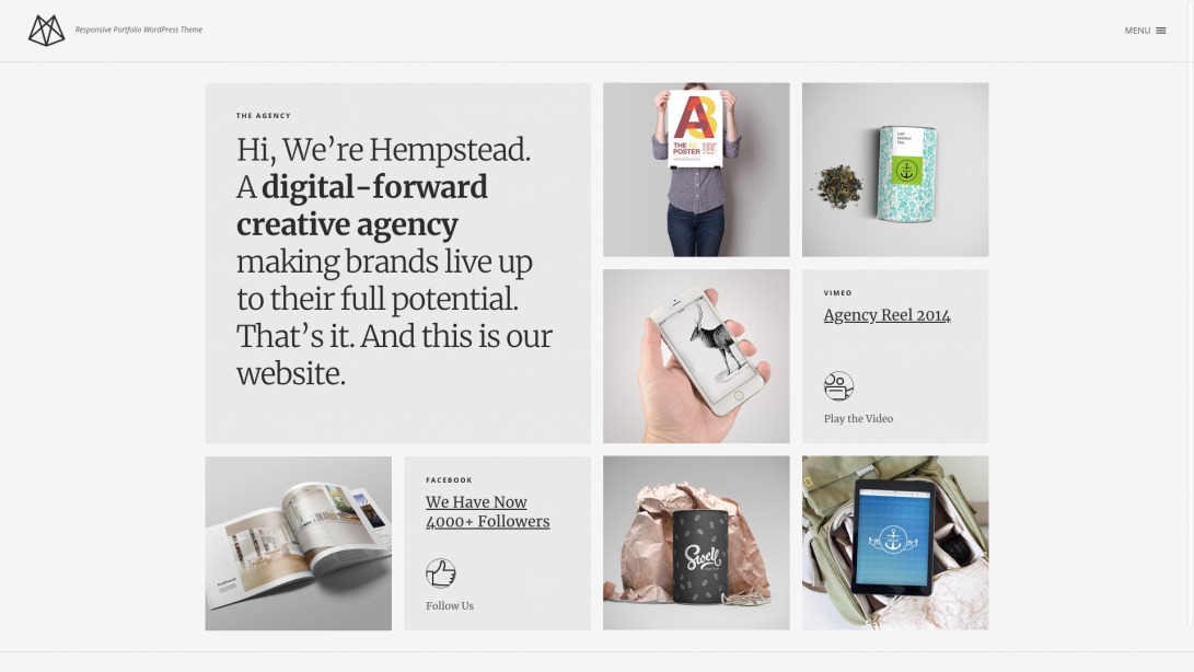 Hempstead - Responsive Portfolio WordPress Theme