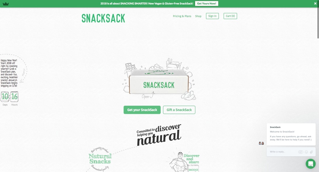 Healthy Snack Subscription Box | Non-GMO, Gluten-Free, & Vegan | SnackSack