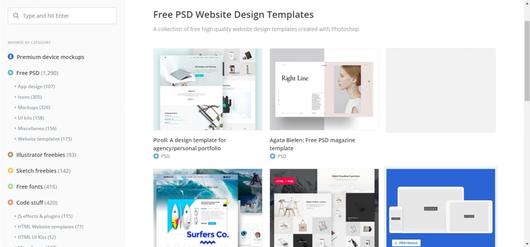 Free PSD Website Design Templates