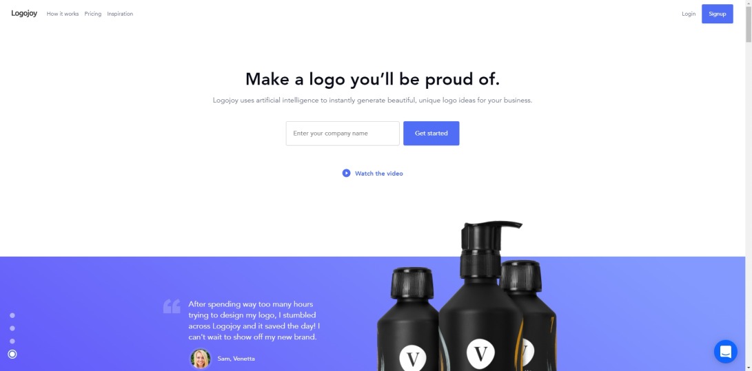 The #1 Free Online Logo Maker - Used By 1,241,627 Start-Ups - Logojoy