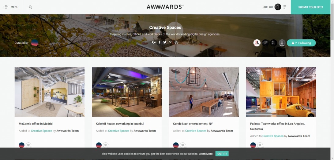 Creative Spaces - Awwwards