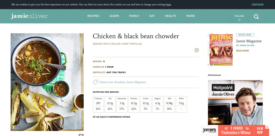 Chicken & black bean chowder | Jamie Oliver