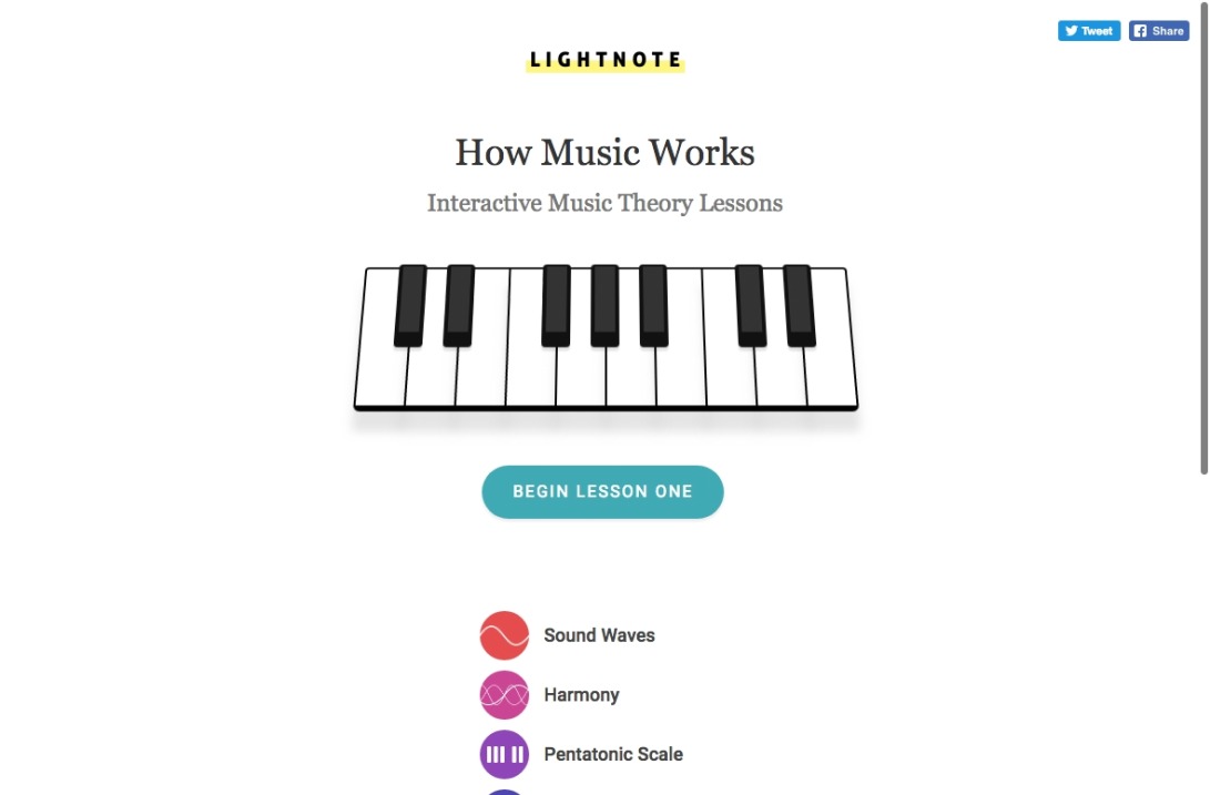 Music Theory Lessons - LightNote