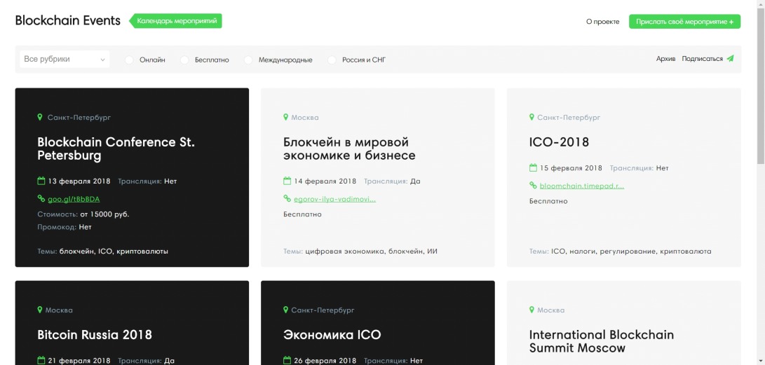 Blockchain Events