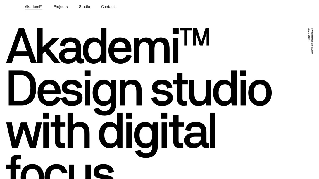 Akademi™ – Design studio with digital focus