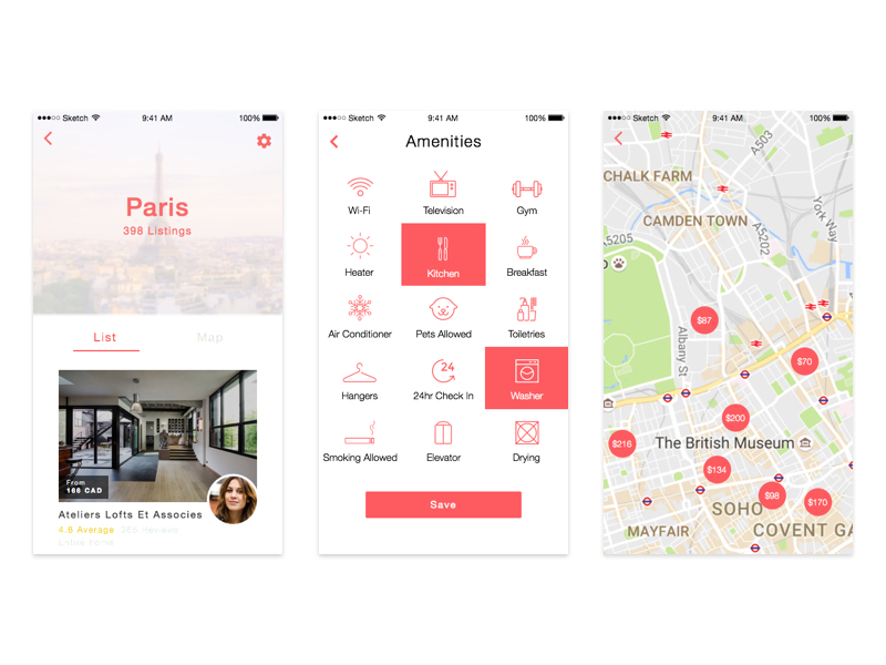 Airbnb Redesign: Content Discovery Screens by Daria Sosnina