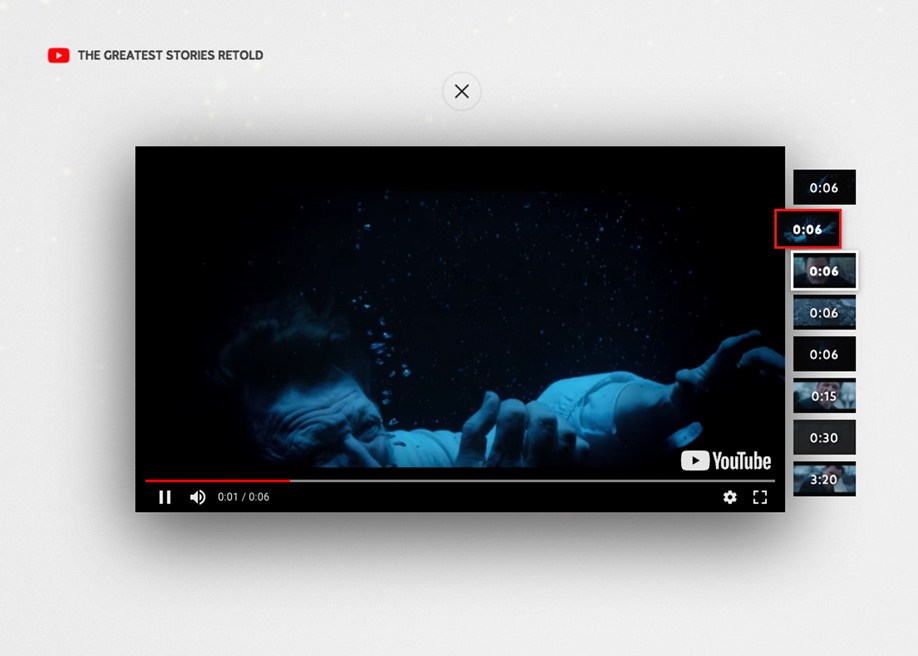 Stories Retold video player