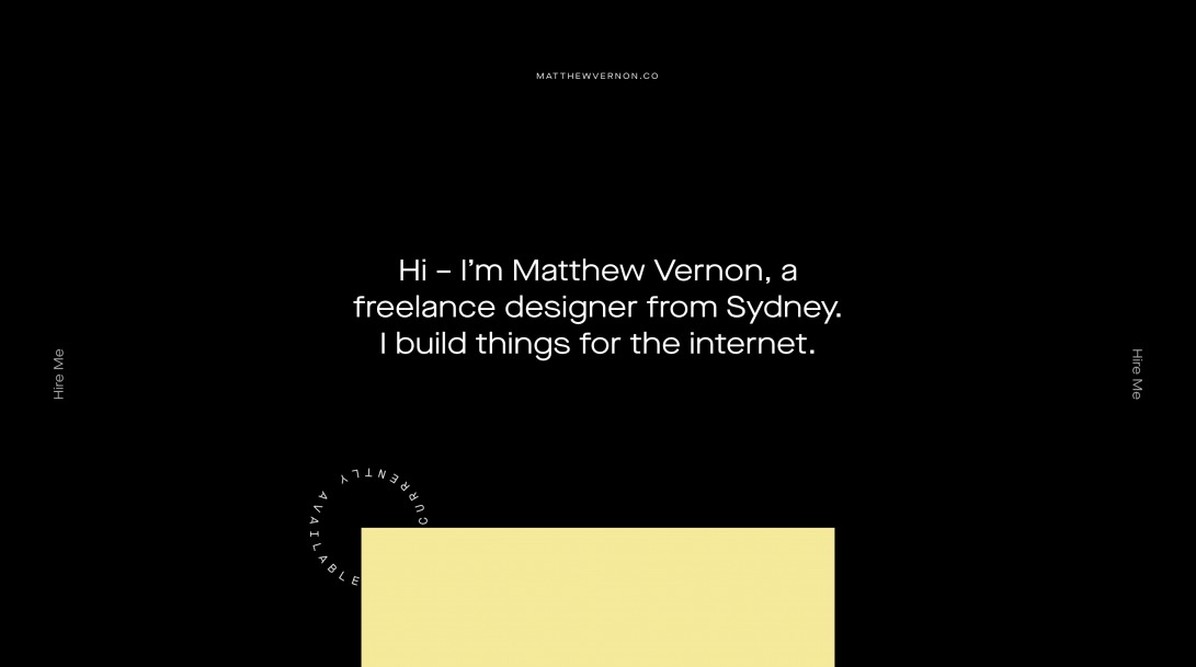 Matthew Vernon – Freelance Designer