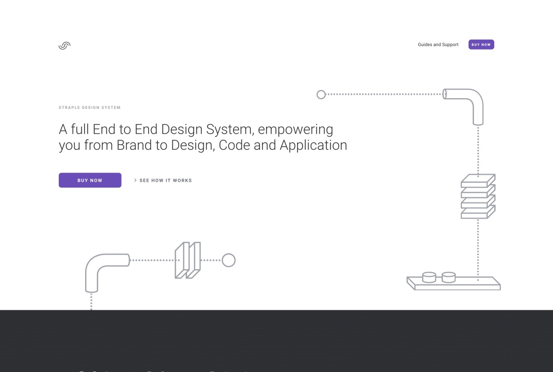 Straple - A full End to End Design System, empowering you from Brand to Design, Code and Application