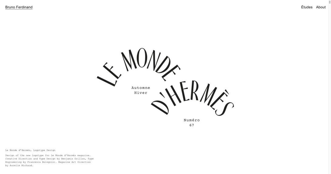 Le Monde d'Hermès — Bruno Ferdinand — Art Director