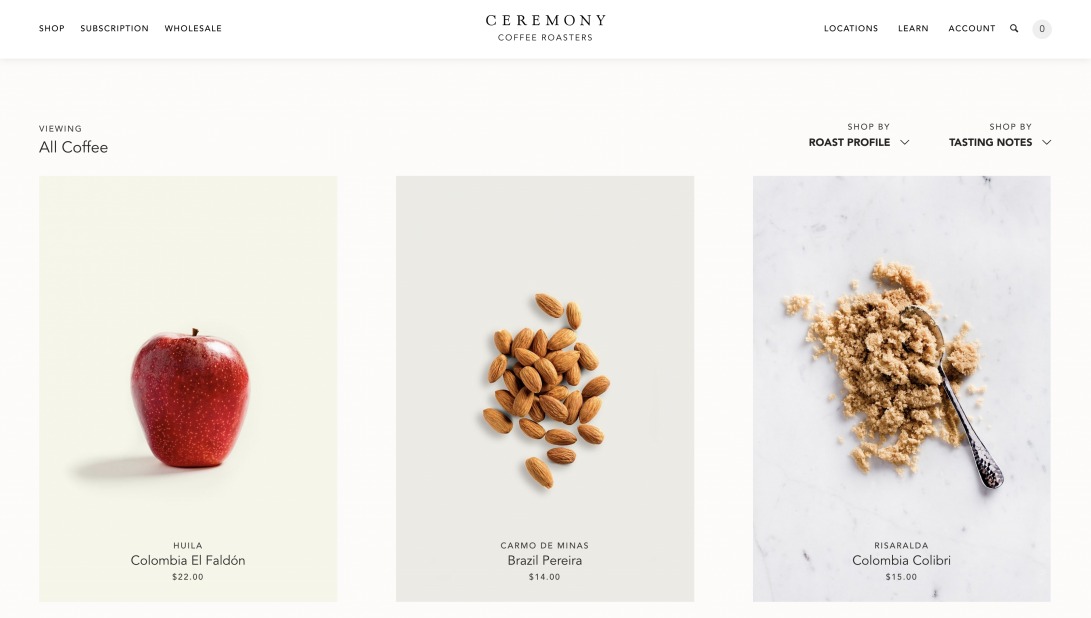 Ceremony Coffee Roasters: Specialty Coffees and Cafés