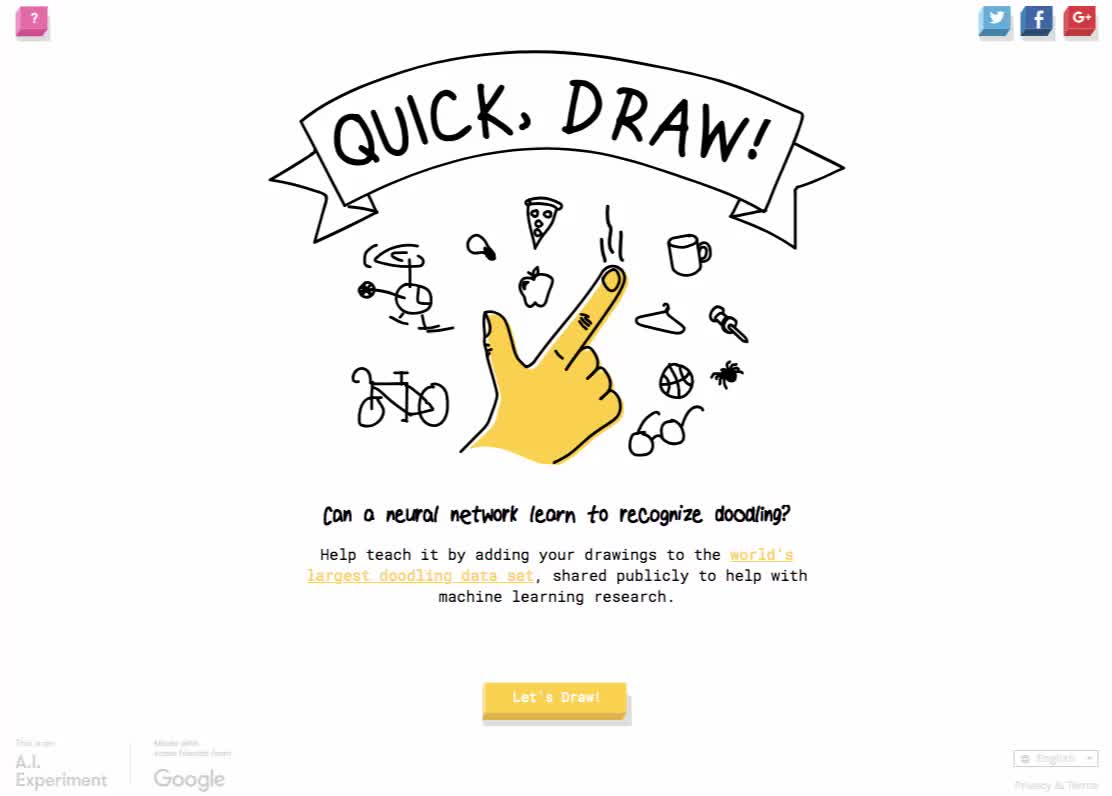 Google Quick Draw - AI Game - Awwwards