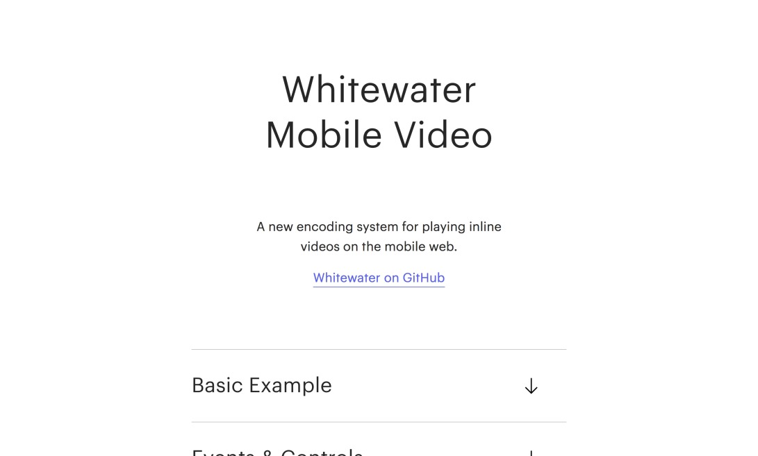 Whitewater Mobile Video